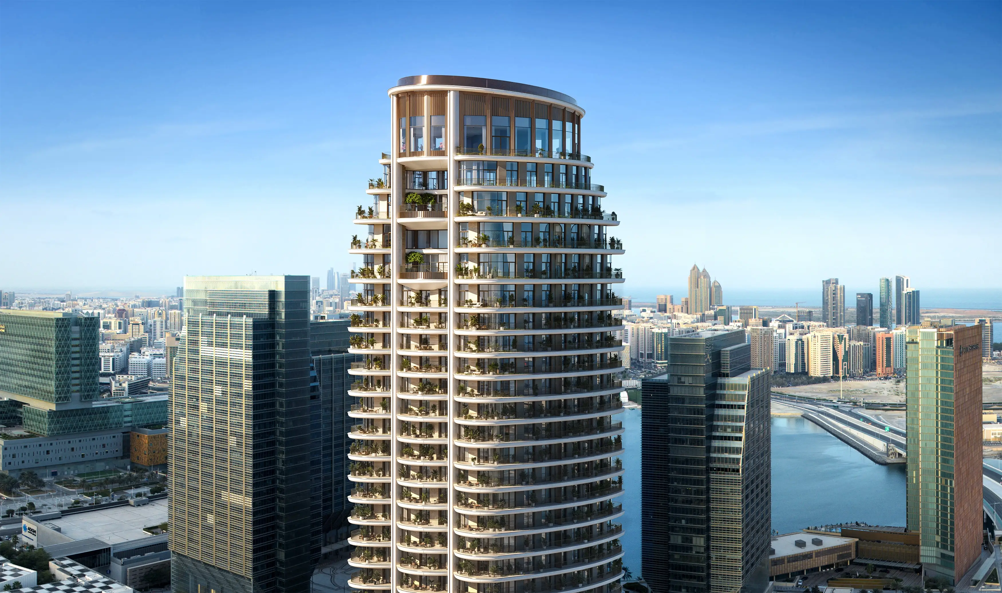 St. Regis The Residences facade, Al Maryah Island