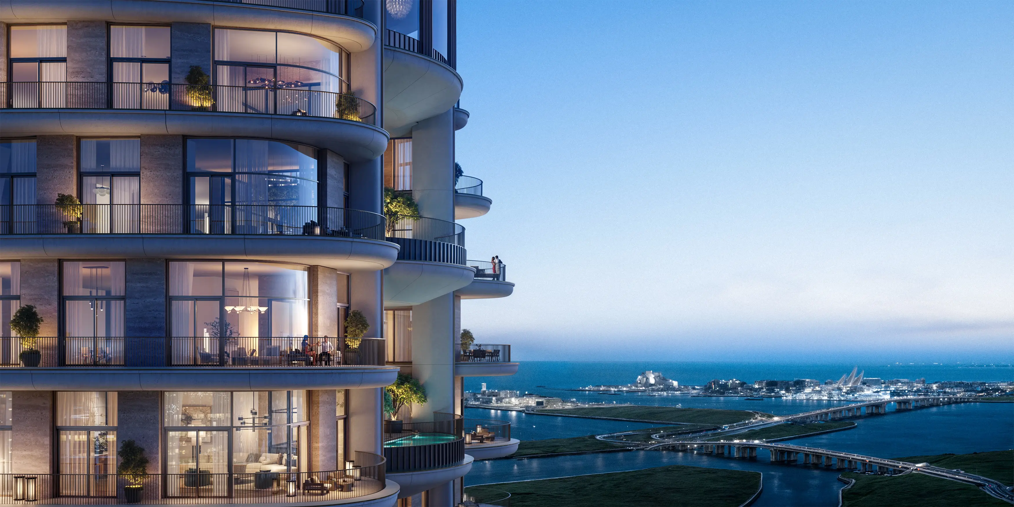 Facade, Saadiyat Island view
