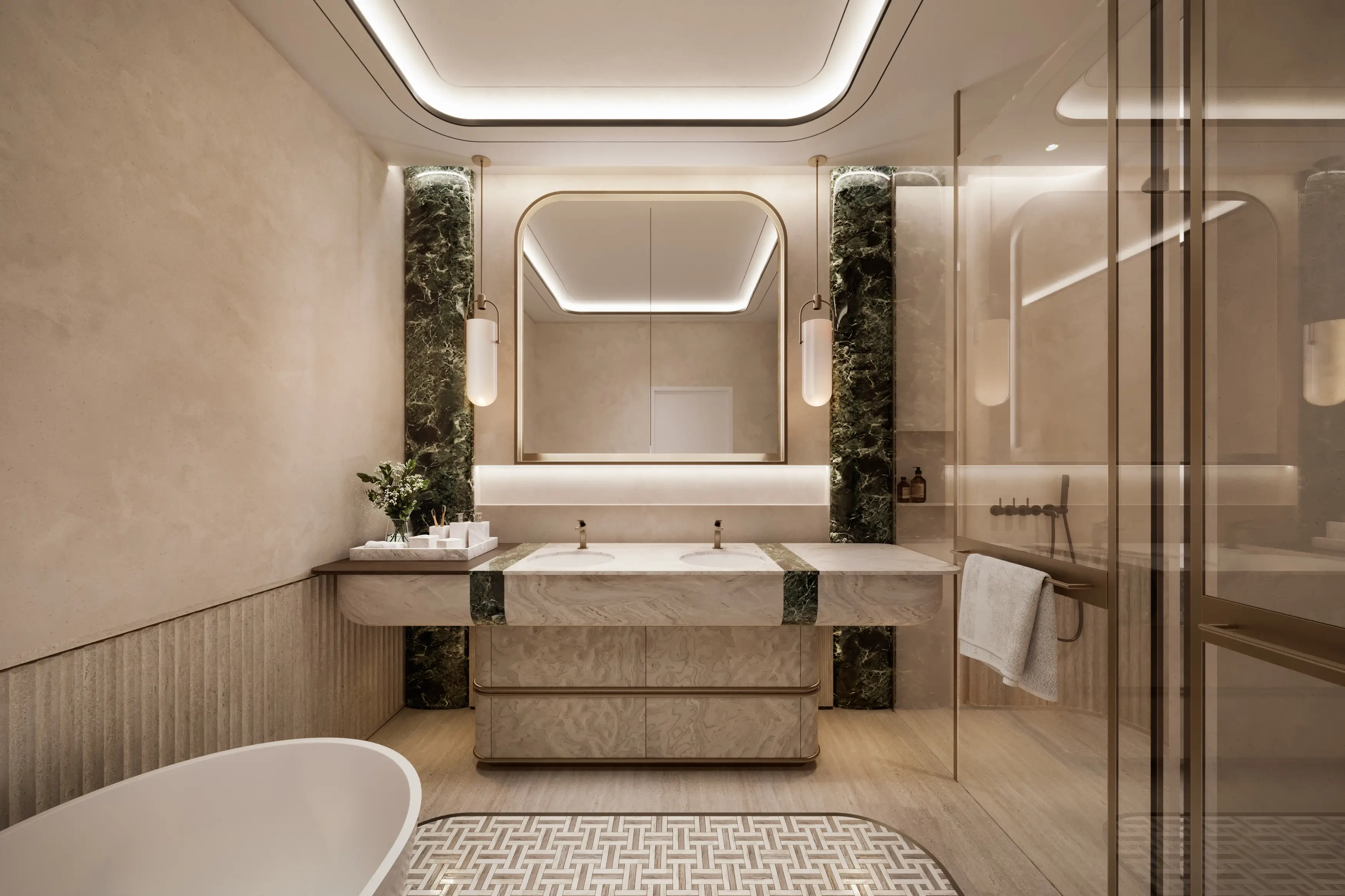 3 Bedroom suite master bathroom